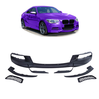 BMW F20 F21 M-sport look etupuskurin lippa mattamusta