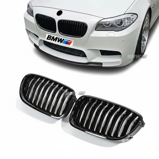BMW F10 F11, single kiiltävän mustat munuaiset