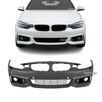 BMW F32 F33 F36 13-18 M-sport look front bumper, PDC, SRA