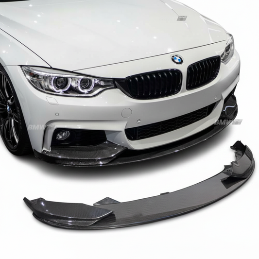 BMW F32 F33 F36 M-performance aito hiilikuitu etupuskurin lippa