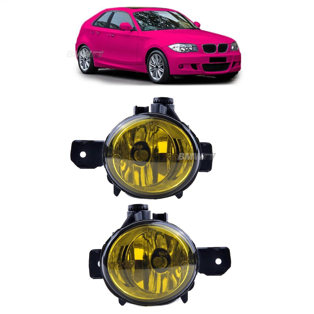 BMW X5 E70 E81 E82 X3 E83 X1 E84 E87 E88  Keltaiset Sumuvalot