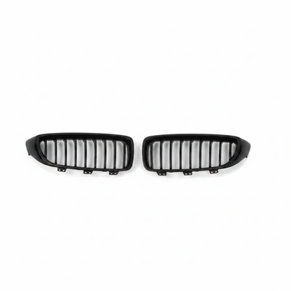 BMW F32 F33 F36 F82 F83 Single Slat Kidney Grilles Matte Black
