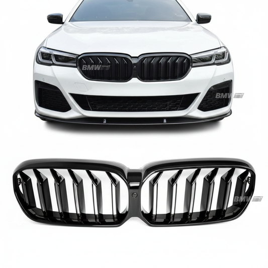 BMW G30 G31 LCI, M-look kiiltävän mustat munuaiset