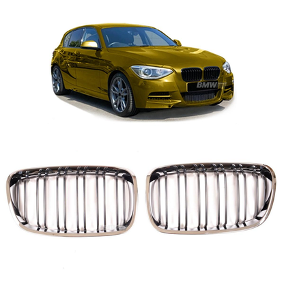 BMW F20 F21 M-look Munuaiset Kromi / Musta