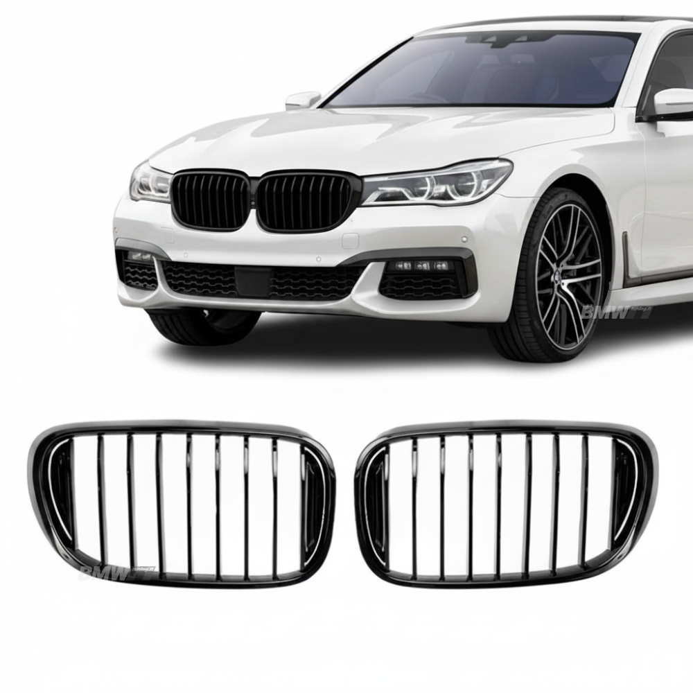 BMW G11 G12, Single kiiltävän mustat munuaiset