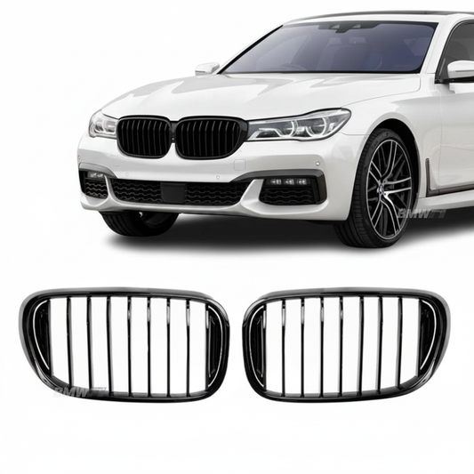 BMW G11 G12, Single kiiltävän mustat munuaiset
