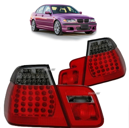 BMW E46 LED Takavalot Punaharmaat