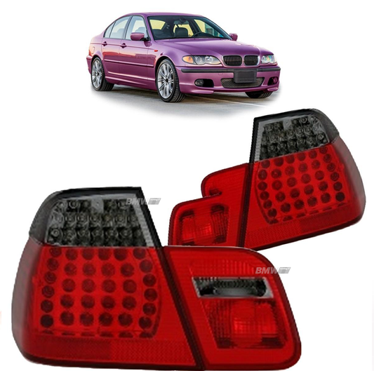 BMW E46 LED Takavalot Punaharmaat