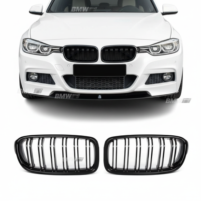 BMW F30 F31, M-look kiiltävän mustat munuaiset