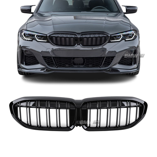 BMW G20 G21 kiiltävän mustat M-look munuaiset