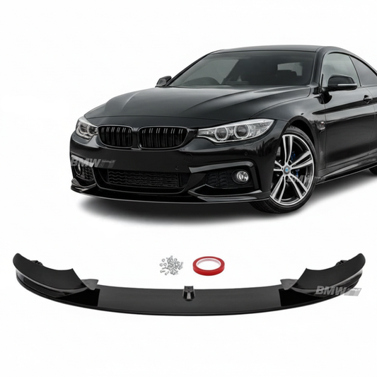 BMW F32 F33 F36, M-Performance etupuskurin lippa kiiltävän musta