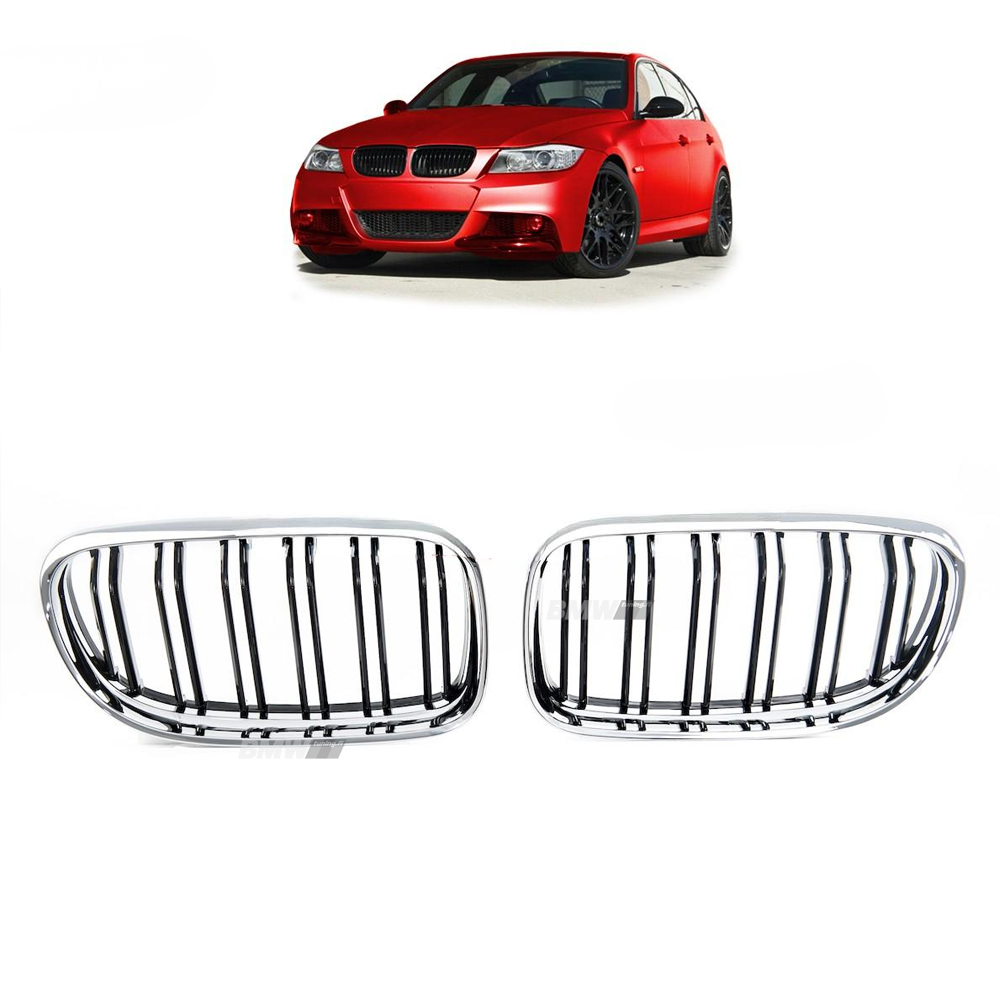 BMW E90 E91 LCI Munuaiset M-look Kromi / Musta