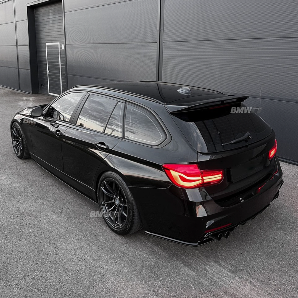 BMW F30 F31, M-Performance helmojen lisäosat kiiltävän musta
