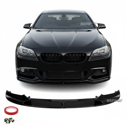 BMW F10 F11 M-Performance etuspoileri kiiltävän musta etuspoileri