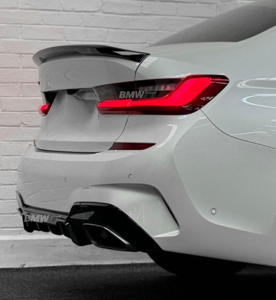 BMW G20 kiiltävän musta M-performance look takaspoileri