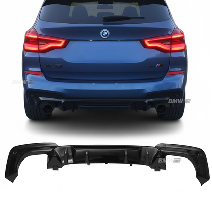 BMW X3 G01 competition style kiiltävän musta diffuusori