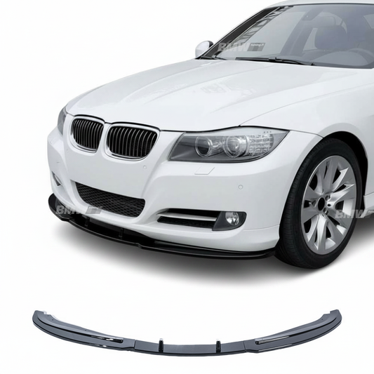 BMW E90 E91 LCI 08-11 Front bumper lip gloss black for standard bumper