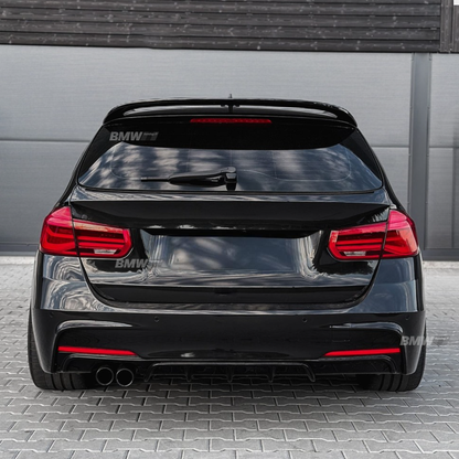 BMW F30 F31 M-Performance diffuusori M-Sport takapuskuriin, kiiltävän musta