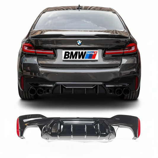BMW G30 G31 G38, M5 Competition look diffuser glossy black