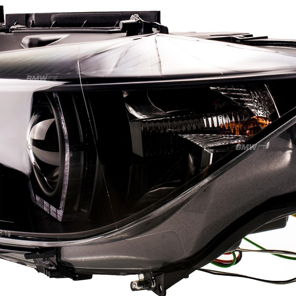 BMW F30 F31 Halogeeniajovalot DRL Musta