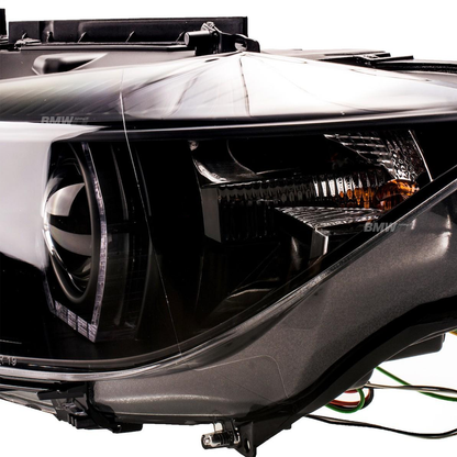 BMW F30 F31 Halogeeniajovalot DRL Musta