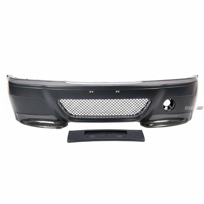 E46 M3 CSL-look Etupuskuri Carbon-splittereillä