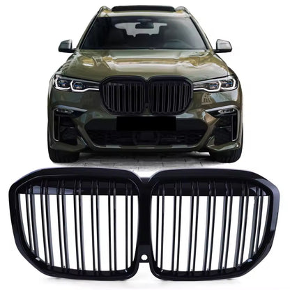 BMW G07 X7, Kiiltävän mustat M-look munuaiset
