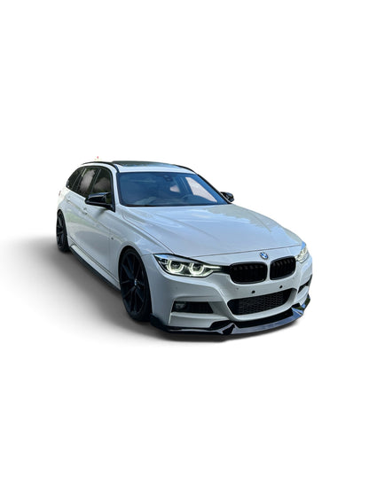 BMW F30 F31 MAD etupuskurin lippa kiiltävän musta