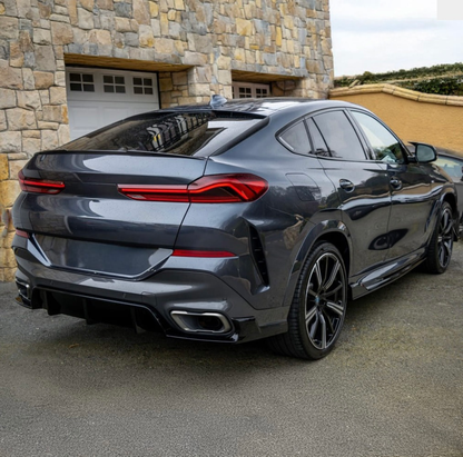 Bmw X6 G06, 2019-2023 Black Knight Aero kit kiiltävän musta