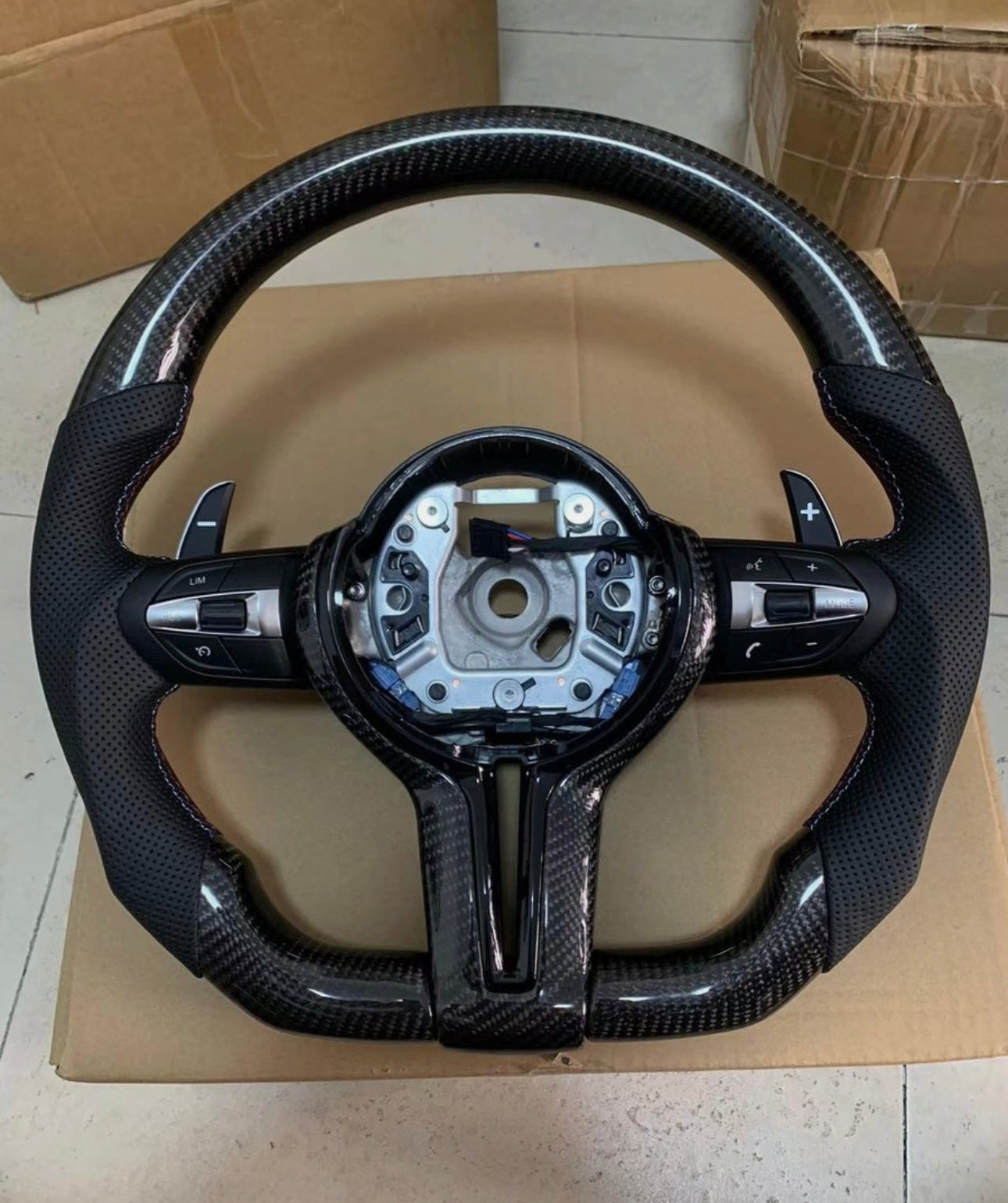 For BMW 1-4 series Genuine carbon fiber M-look special steering wheel