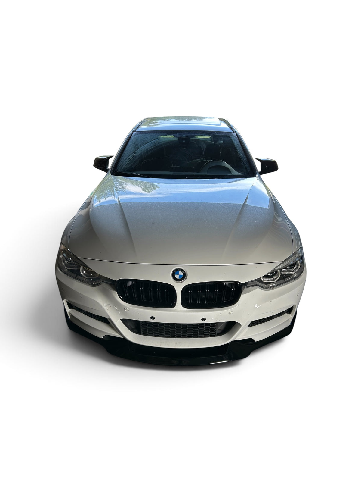 BMW F30 F31 MAD etupuskurin lippa kiiltävän musta