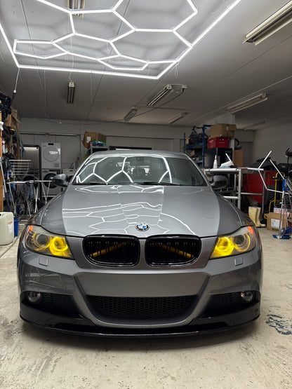 BMW E90 E91 LCI M-performance look gloss black front lip