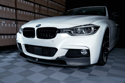 BMW F30 F31 M-performance etupuskurin lippa carbon look