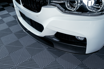 BMW F30 F31 M-performance etupuskurin lippa carbon look