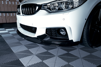 BMW F32 F33 F36, M-Performance etupuskurin lippa kiiltävän musta
