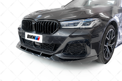 BMW G30 G31 LCI, M-Performance kiiltävän musta etuspoileri