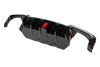 BMW F10 / F11, Competition takadiffuusori Jarruvalolla kiiltävä musta