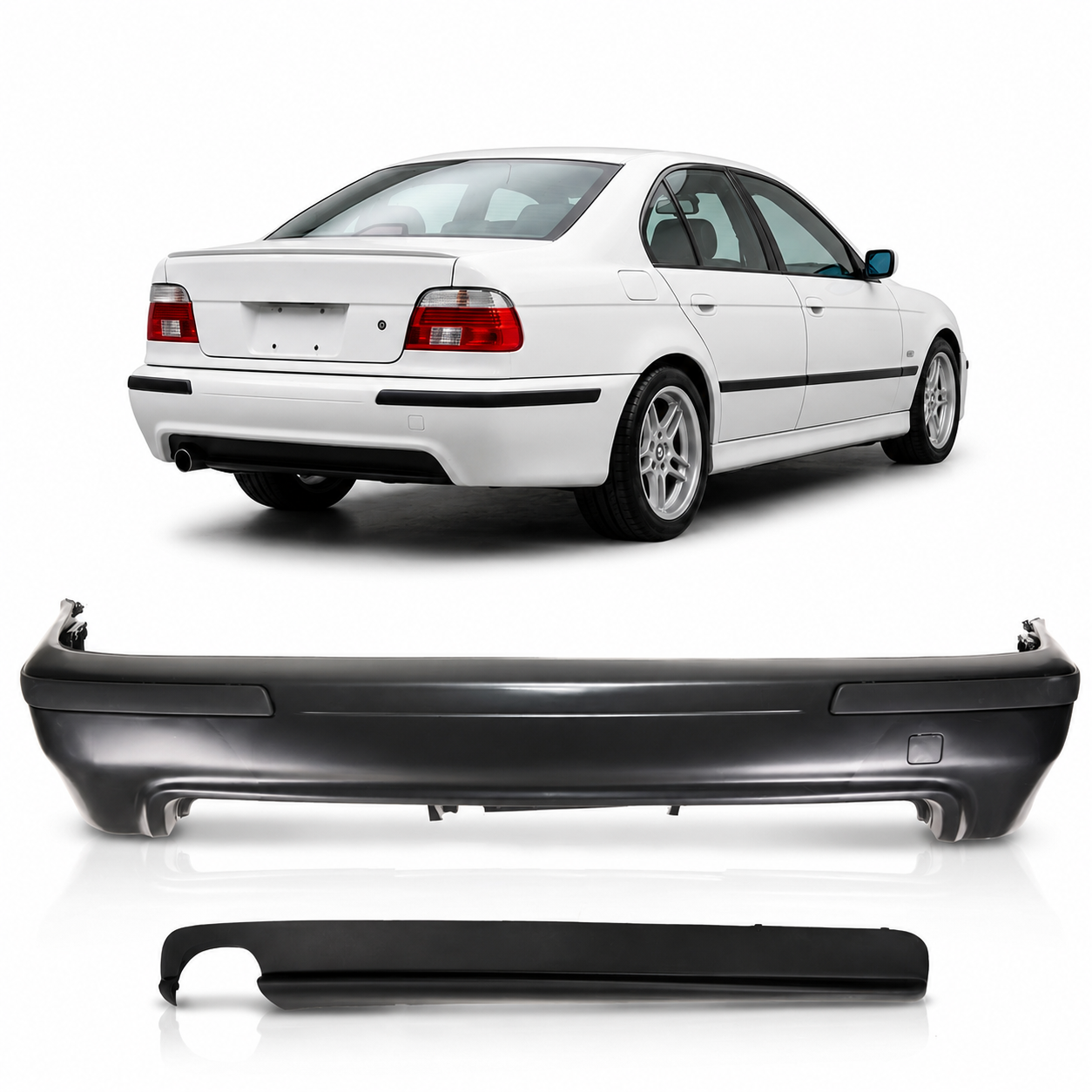 BMW 5-sarja E39 sedan takapuskuri ilman PDC:tä 1995-2003 M-Tech