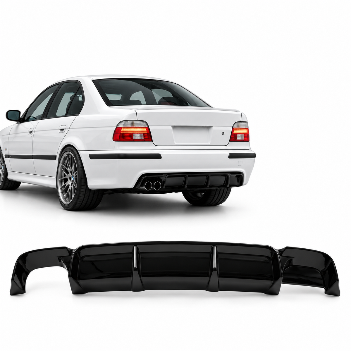 BMW E39 M5 Look Diffuusori, Kiiltävän musta
