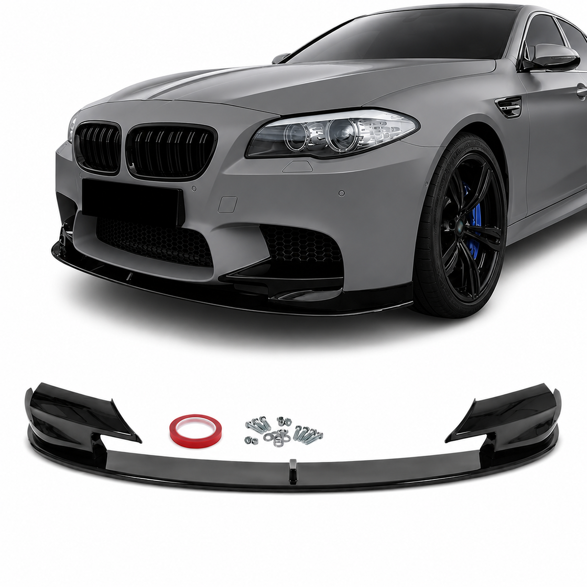 BMW F10 M5 M-Performance Etulippa, Kiiltävän Musta
