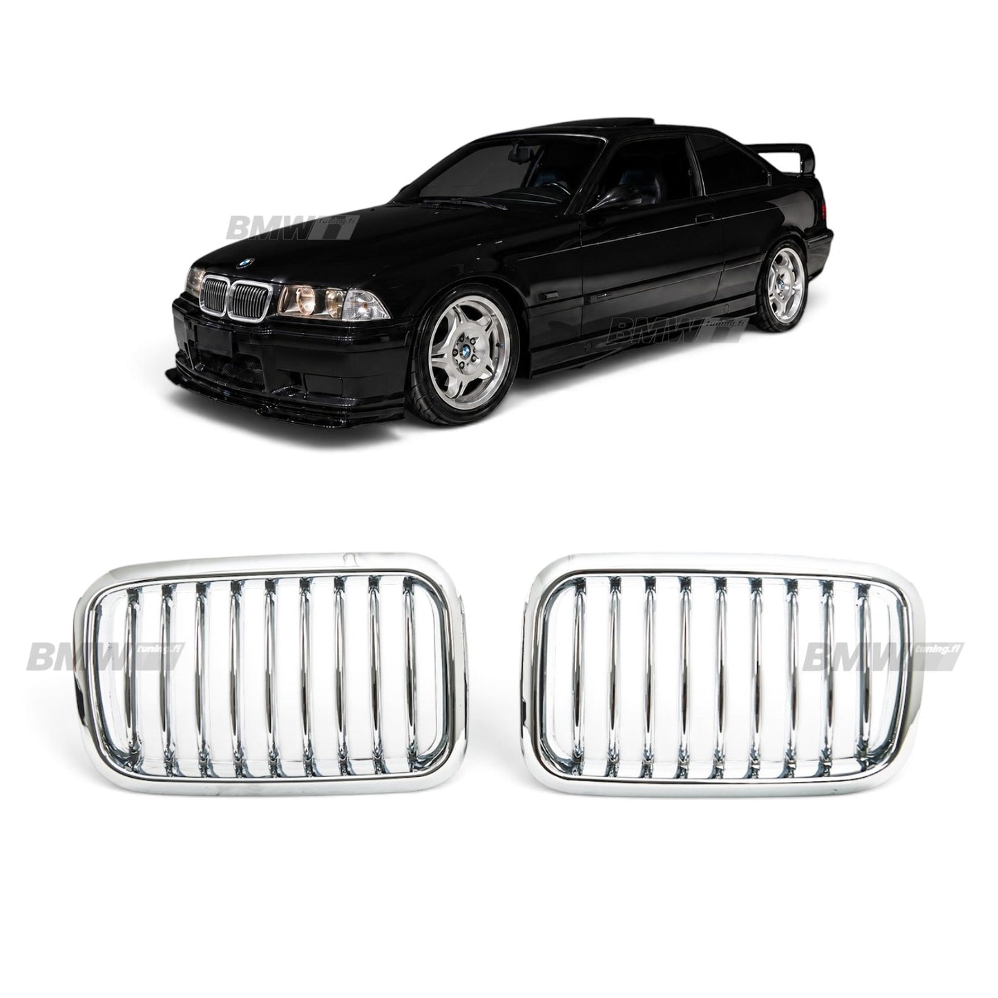 BMW E36 Munuaiset Single Look Kromi, 91-96