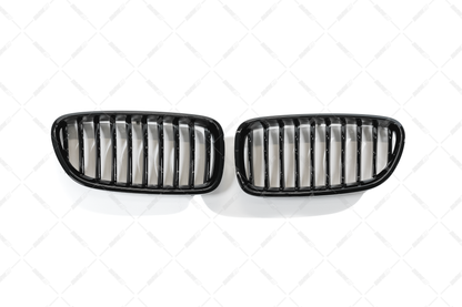 BMW F10 F11, single kiiltävän mustat munuaiset