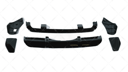 BMW X5 F15 14-18 Aero takapuskurin diffuusori kiiltävän musta