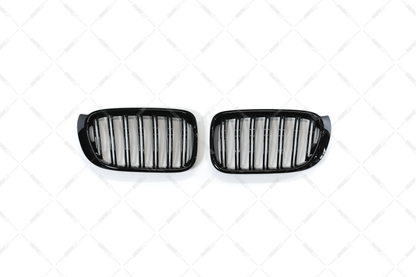 BMW X4 F26 / X3 F25 LCI, M-look glossy black kidneys