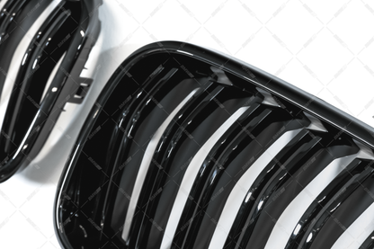 BMW X4 F26 / X3 F25 LCI, M-look glossy black kidneys