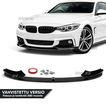 BMW F32 F33 F36, M-Performance etupuskurin lippa kiiltävän musta (Vahvistettu)