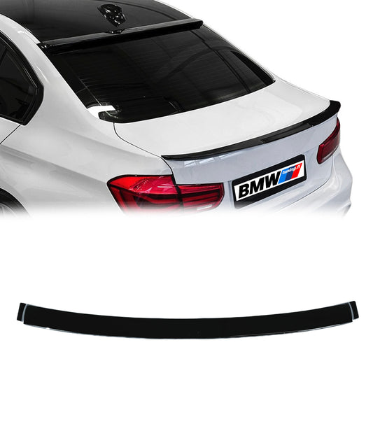 BMW F30,  Takalasin spoileri kiiltävän musta