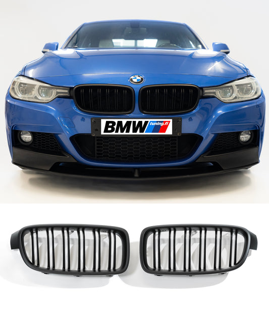 BMW F30 F31, M-look matta mustat munuaiset