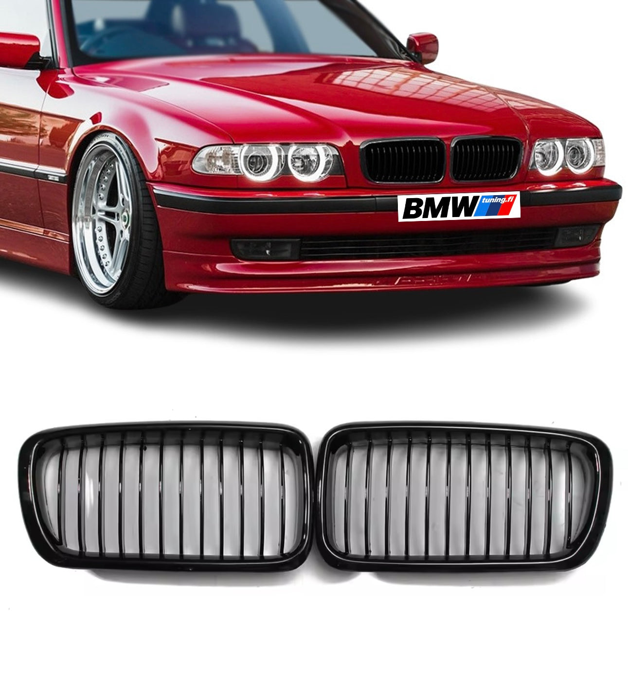 BMW E38 94-01, Kiiltävän mustat munuaiset