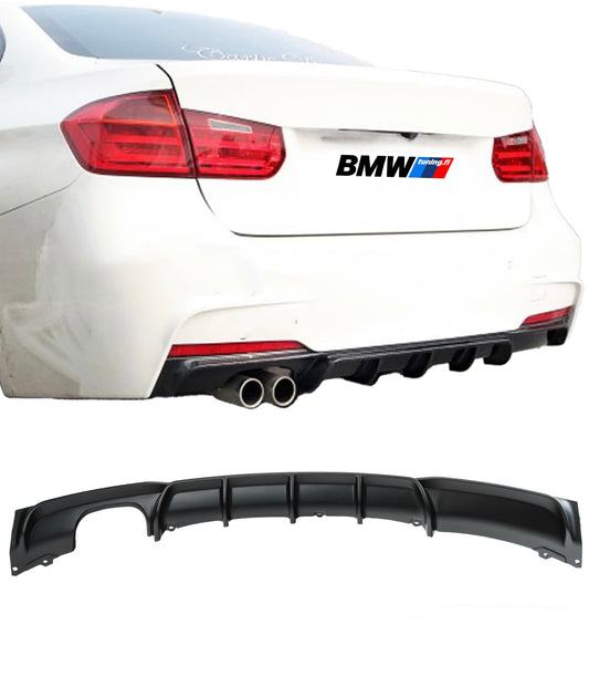 BMW F30 F31 11-18 M-Performance diffussori M-Sport takapuskuriin matta musta
